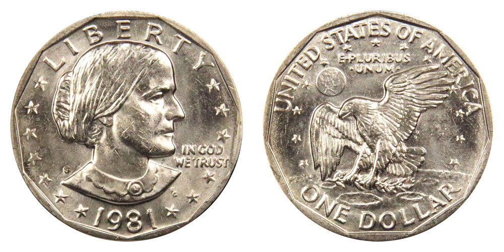 1981-S Susan B. Anthony Dollar