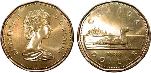 1987 Loon Canadian Dollar