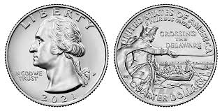 2021 P Crossing the Delaware Quarter