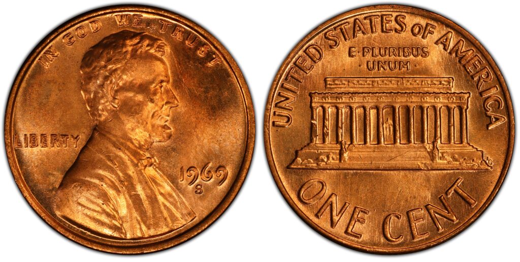 1969-S Lincoln Cent with Doubled Die Obverse