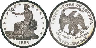 1885 Trade Silver Dollar