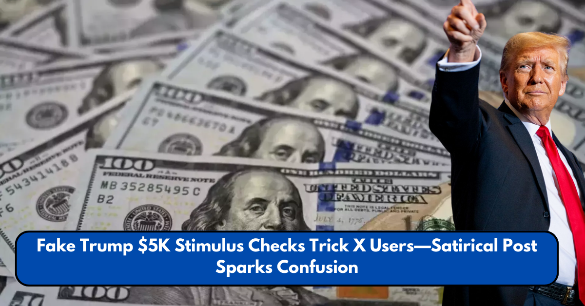 Fake Trump $5K Stimulus Checks Trick X Users—Satirical Post Sparks Confusion