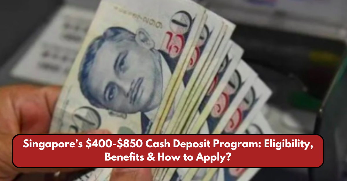 Singapore’s $400-$850 Cash Deposit Program: Eligibility, Benefits & How to Apply?