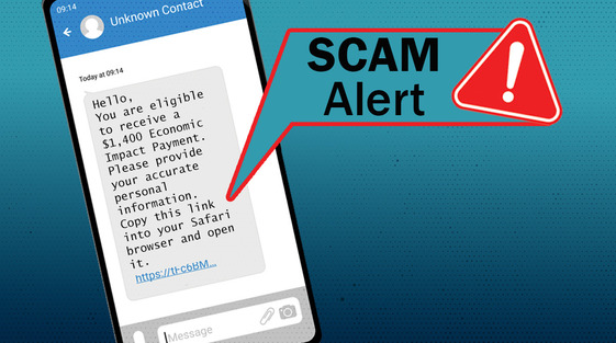 Fake $1,400 Refund Messages Targeting Taxpayers