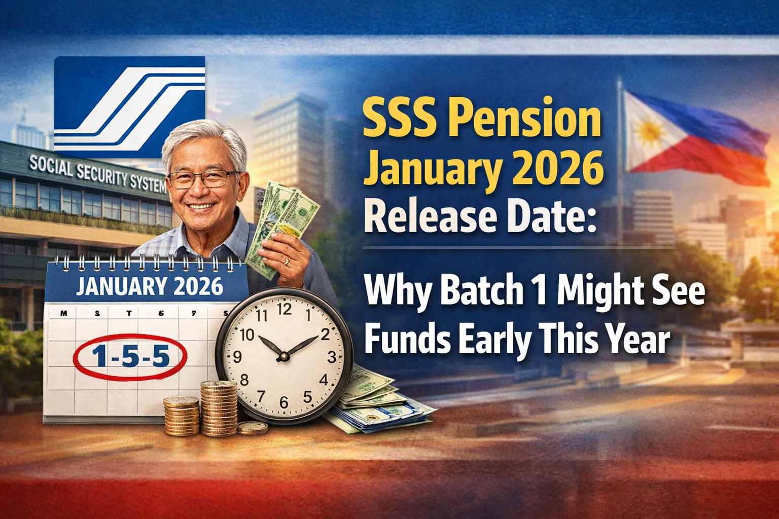 SSS Pension January 2026 Release Date: Why Batch 1 Might See Funds Early This Year
