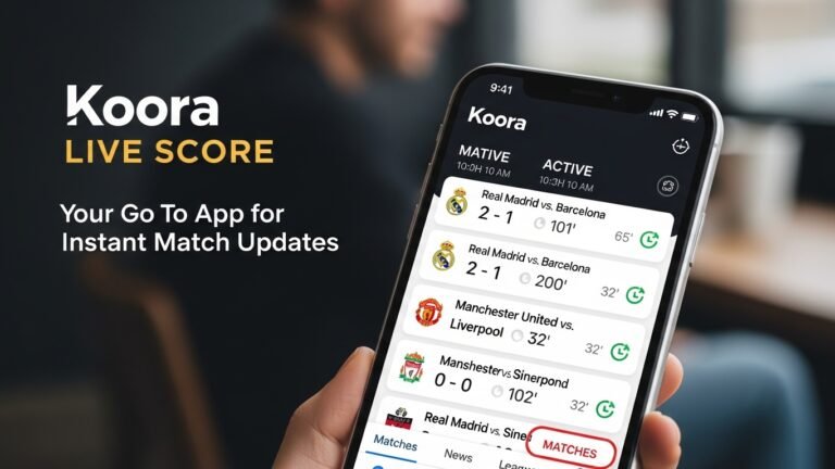 Koora Live Score: Your Go To App for Instant Match Updates